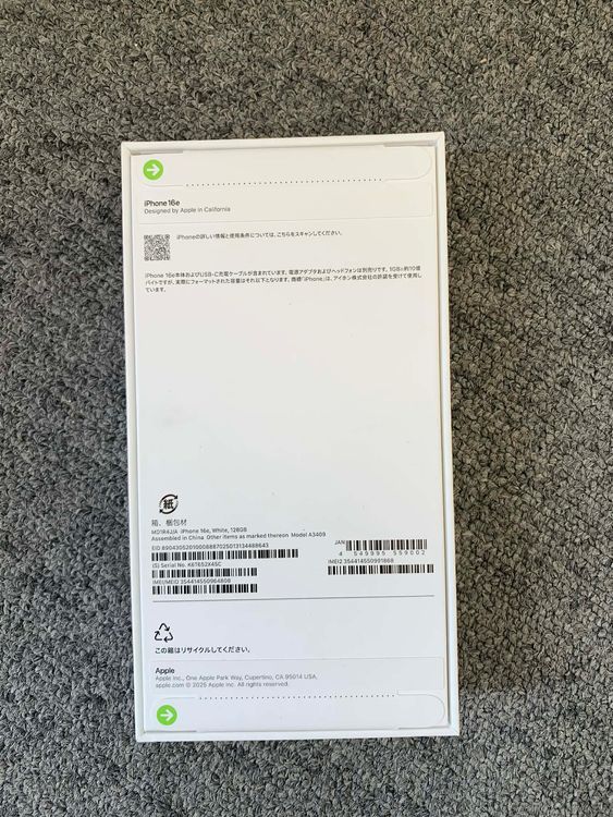 ���ʡ�̤������iPhone 16e �ۥ磻�� 128GB