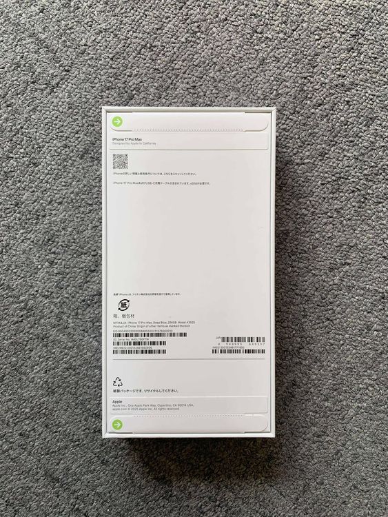 ʡ̤ iPhone17 ProMax 256GB ǥץ֥롼 SIMե꡼ ̵