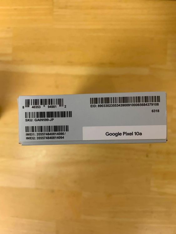 ���ʡ�̤���� Pixel 10a 128GB Fog ����SIM�ե꡼