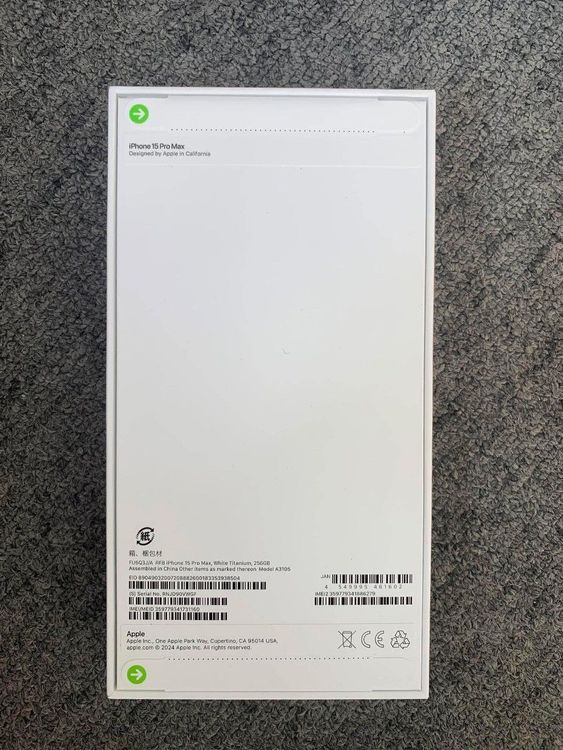 ����̤��������������iPhone 15 Pro Max 256GB �ۥ磻�� �����˥���