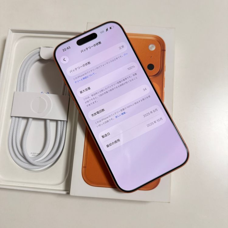 ����Ʊ�� iPhone 17Pro 256Gb ����� SIM�ե꡼�Ÿ� 100%