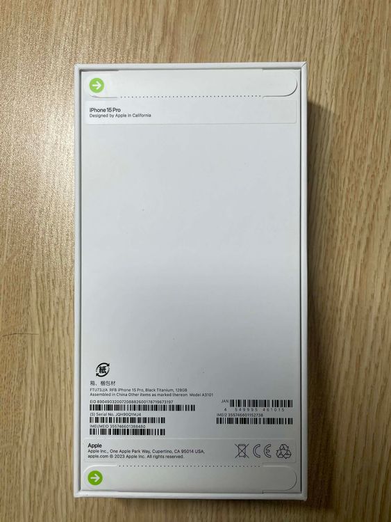 ���ʡ� ̤���� iPhone 15Pro 128GB �֥�å� ������ SIM�ե꡼¨��ȯ��