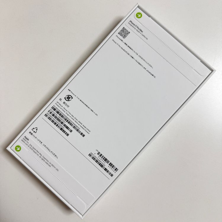 ¨��ȯ�������ʡ�̤���� iPhone 17ProMax 256Gb ����С�SIM�ե꡼