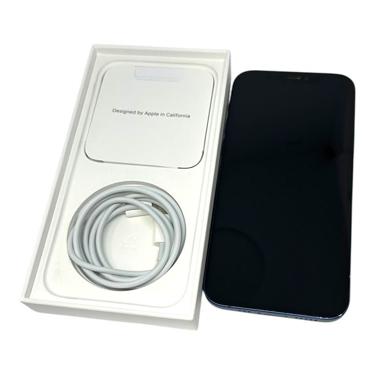 ڥХåƥ꡼100%iPhone12128GB֥롼SIMե꡼YХ