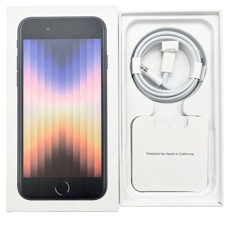 iPhone SE3 128GB SIM�ե꡼ �����Хåƥ꡼100% �֥�å�