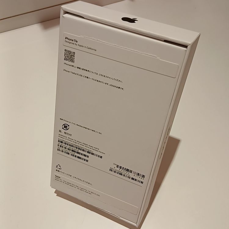 iPhone17e 256GB �֥�å� �����Ѥ�̤������