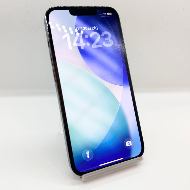 ڽŹѡiPhone13Pro 128GB ֥롼 SIM Хåƥ꡼100%