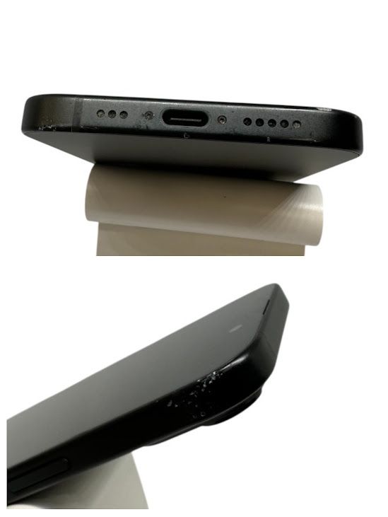 �ڥХåƥ꡼85%��iPhone��15��128GB���֥�å���SIM�ե꡼��au��