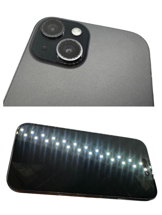 �ڥХåƥ꡼85%��iPhone��15��128GB���֥�å���SIM�ե꡼��au��