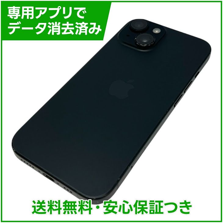 �ڥХåƥ꡼85%��iPhone��15��128GB���֥�å���SIM�ե꡼���ɥ�����