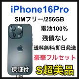 S 100% iPhone 16 Pro 256 GB ֥å 