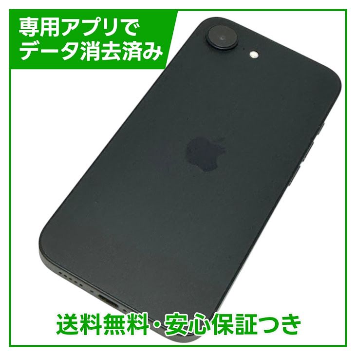 �ڥХåƥ꡼100%��iPhone��16e��128GB���֥�å���SIM�ե꡼