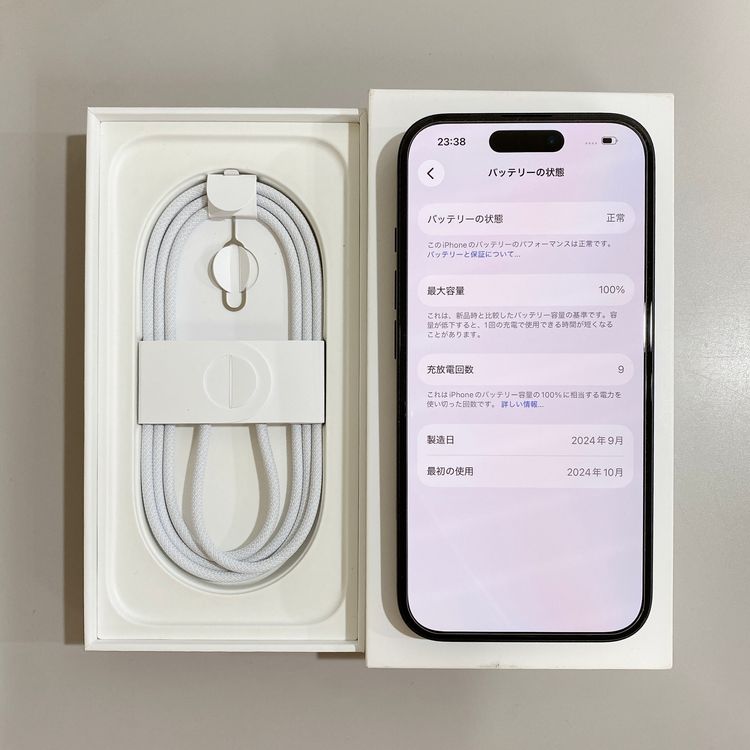 iPhone 16 256GB �֥�å� �Хåƥ꡼ 100% ������ SIM�ե꡼