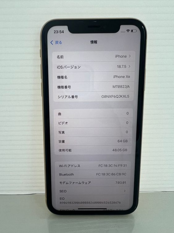 iPhone XR 64GB ����������SIM���å��������Ѥ�