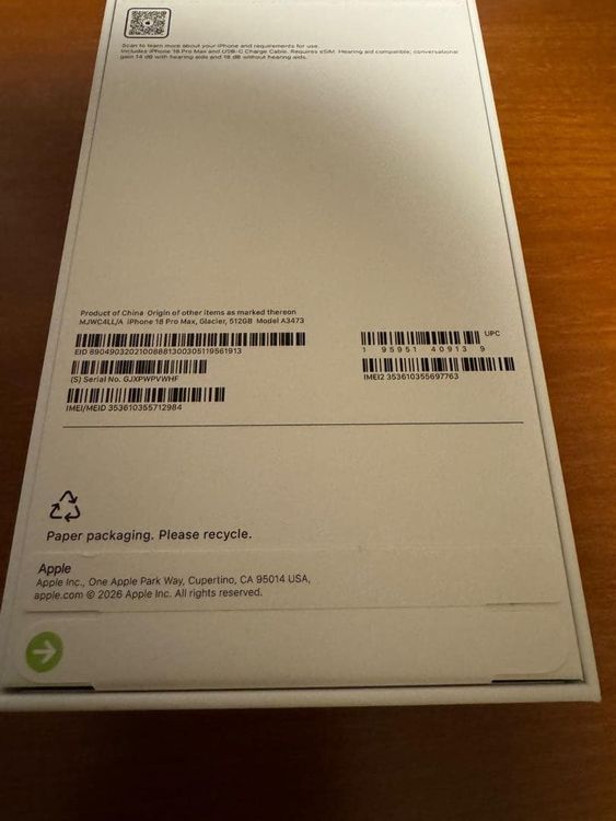 ̤����̤���� iPhone 18 Pro Max 512GB SIM�ե꡼��