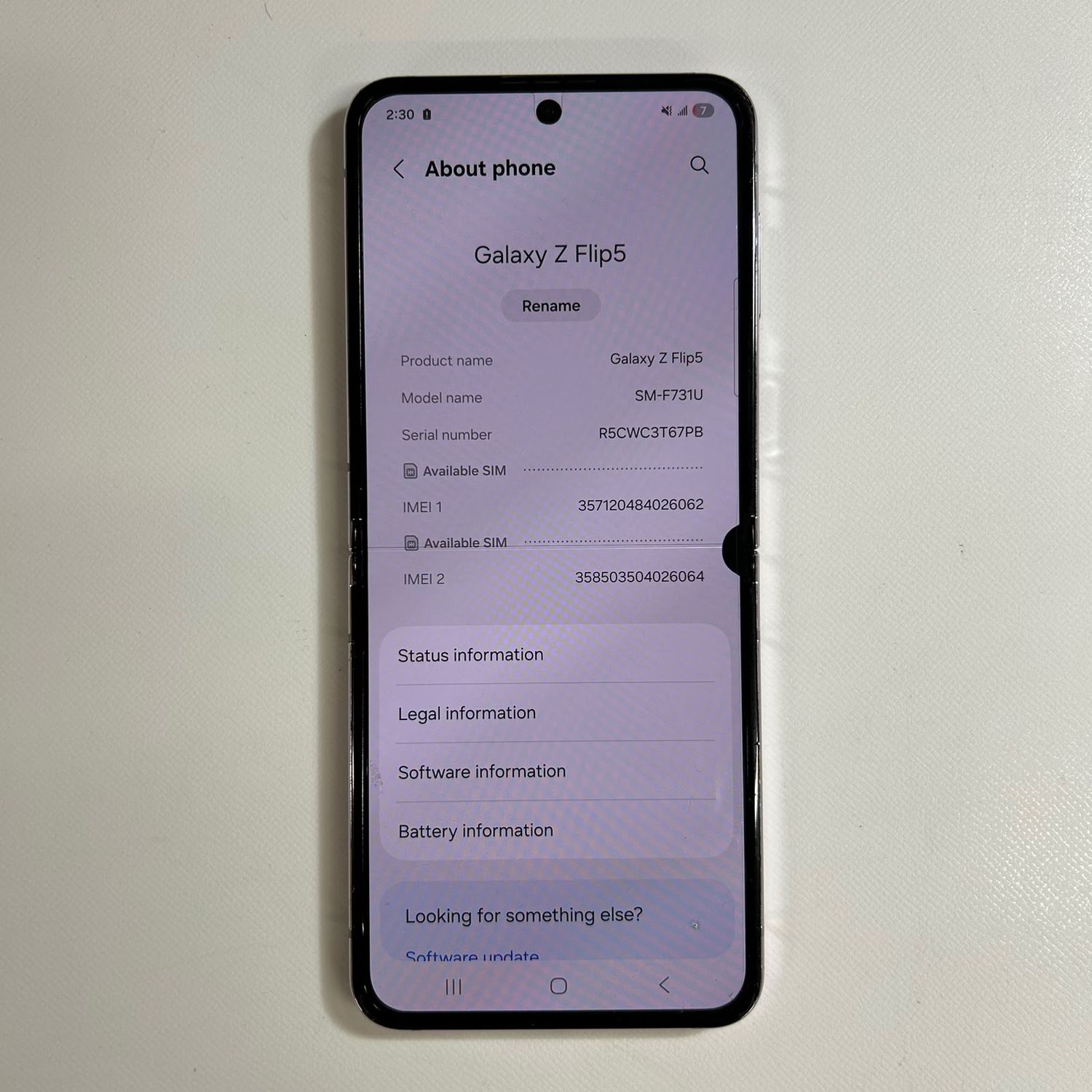 ムスビー｜【ジャンク品】Android Galaxy Z Flip 5｜256gb｜SIMフリー
