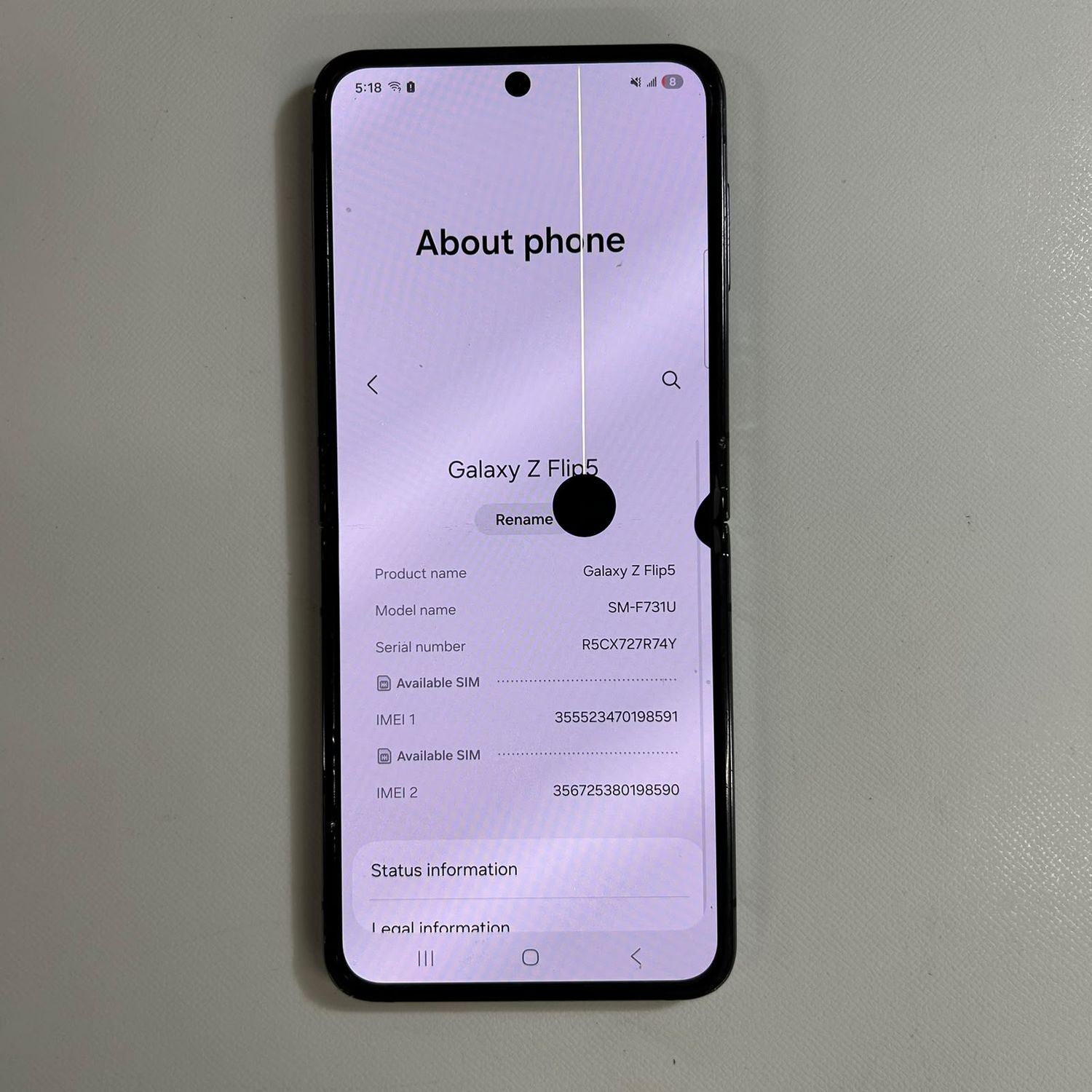 ムスビー｜【ジャンク品】Android Galaxy Z Flip 5｜256gb｜SIMフリー