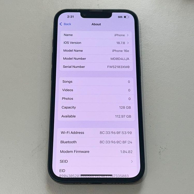 �����ʡ� iPhone 16e��128GB�� SIM�ե꡼��
