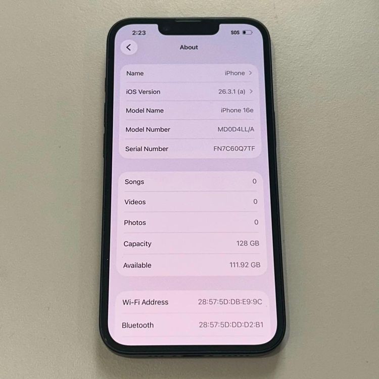 �����ʡ� iPhone 16e��128GB�� SIM�ե꡼��
