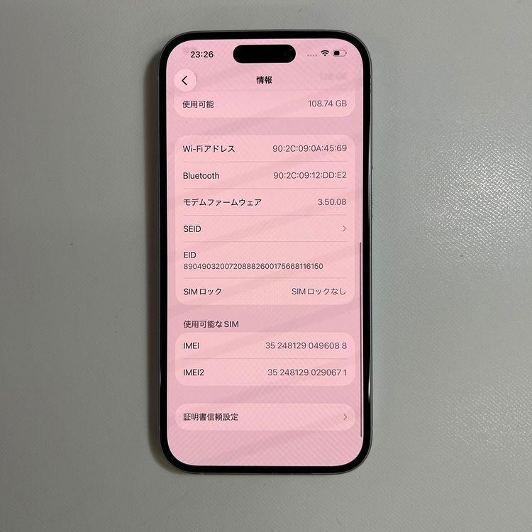 �����ʡ� iPhone 15��128GB��SIM�ե꡼