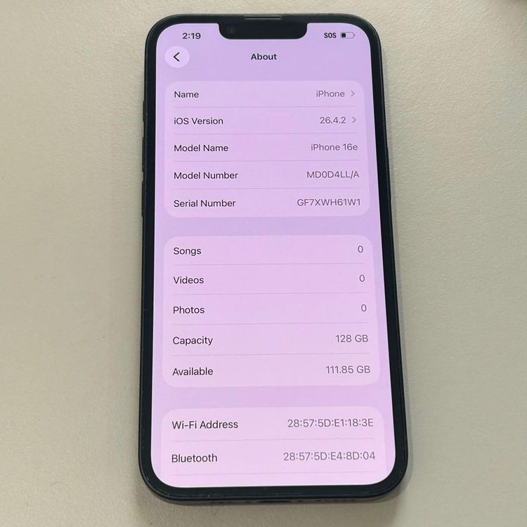 �����ʡ� iPhone 16e��128GB�� SIM�ե꡼��