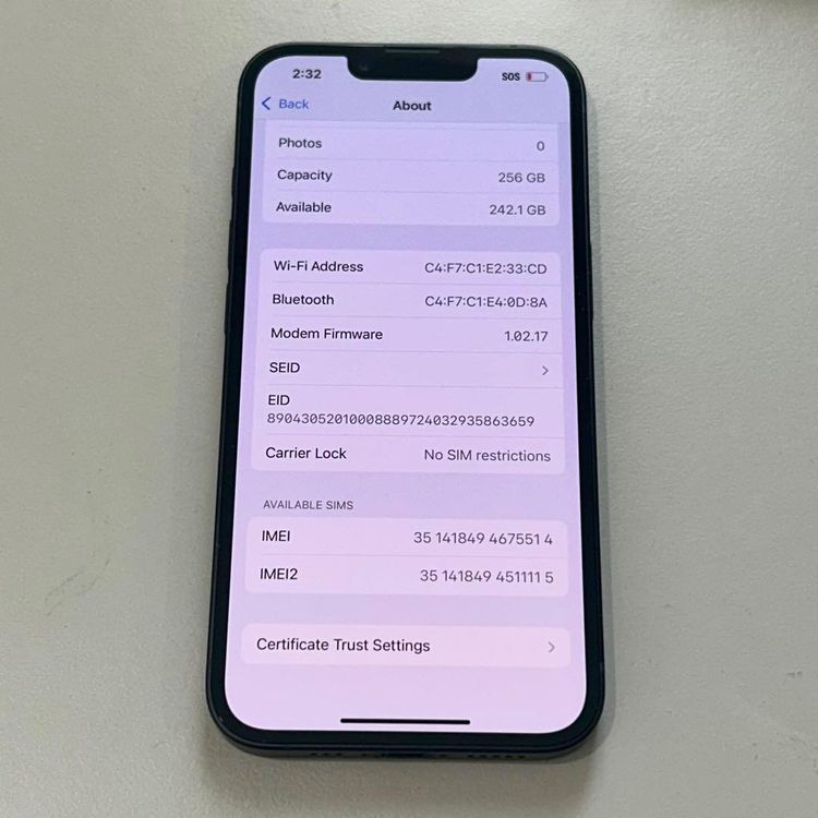 �����ʡ� iPhone 16e��256GB�� SIM�ե꡼��