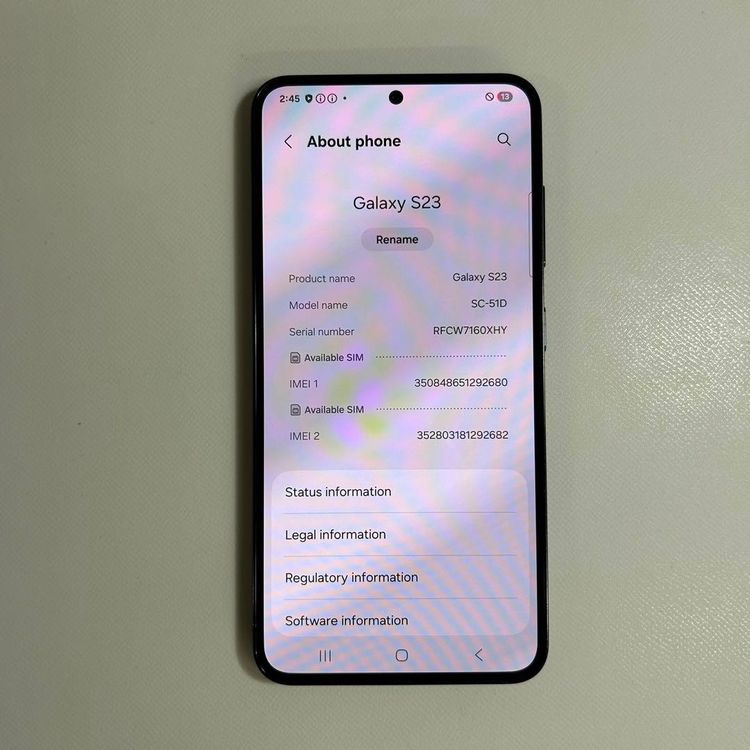 [����] ����饯������S23��256GB��SC-51D��SIM�ե꡼��