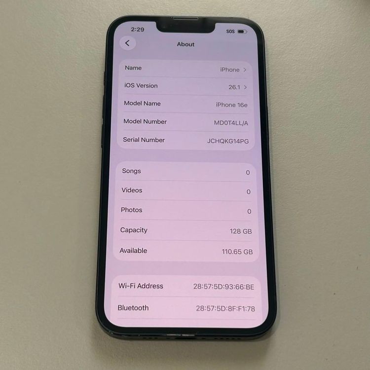 �����ʡ� iPhone 16e��128GB�� SIM�ե꡼��