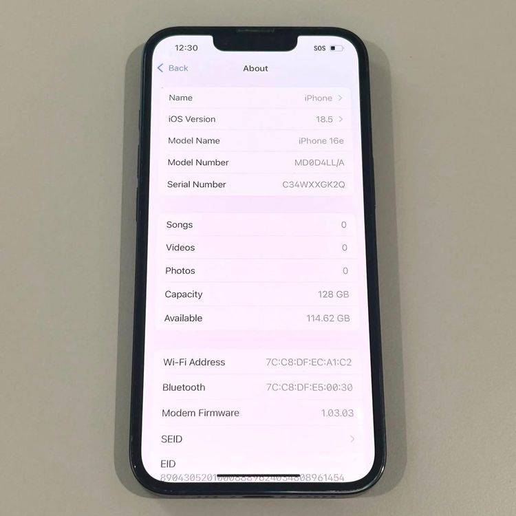 �����ʡ� iPhone 16e��128GB�� SIM�ե꡼��