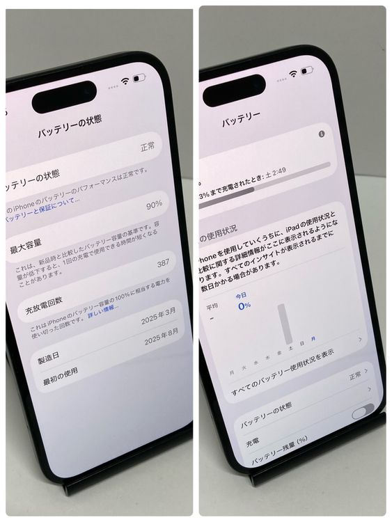 ��Х�����iPhone 15 128GB����90% SIM�ե꡼�����񥹥ԡ���ȯ����1589