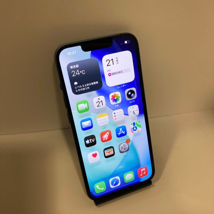 ��Х�����iPhone 13 128GB ����100% SIM�ե꡼ ������ȯ����0040