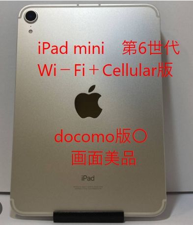 ����87�� iPad mini 6 Wi-Fi+Cellular��ǥ� �ɥ��⡻SIM�ե꡼������