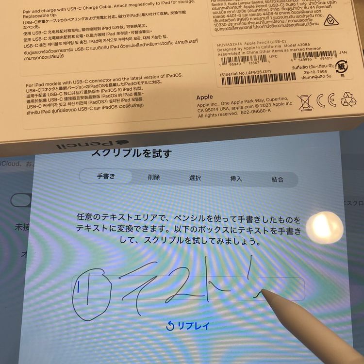 �����/����Ķ���ʡ�Apple Pencil USB-C �����š��������󤽤�1