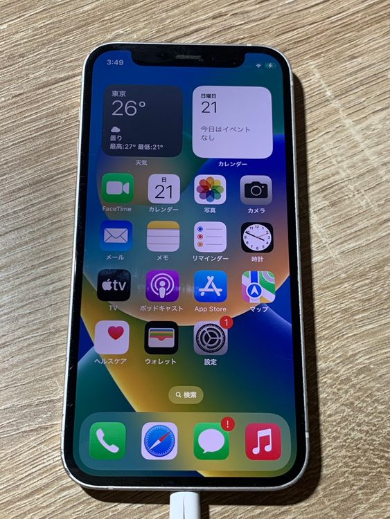 1929 iPhone 12 mini 128GB �ۥ磻�� SIM�ե꡼ ư���ǧ�Ѥ�