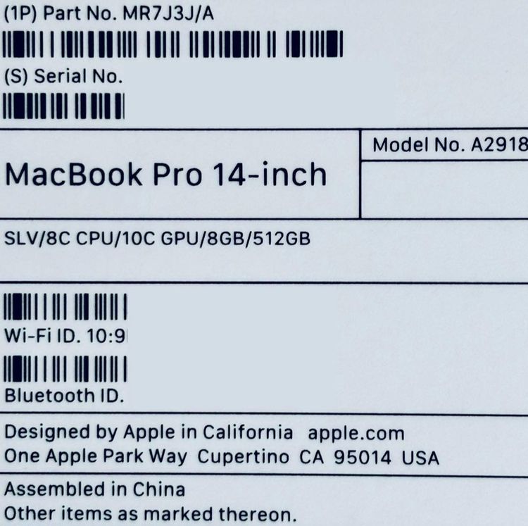 M3 MacBook Pro 8GB/512GB 14.2�����